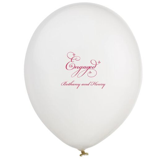 Elegant Engaged Latex Balloons
